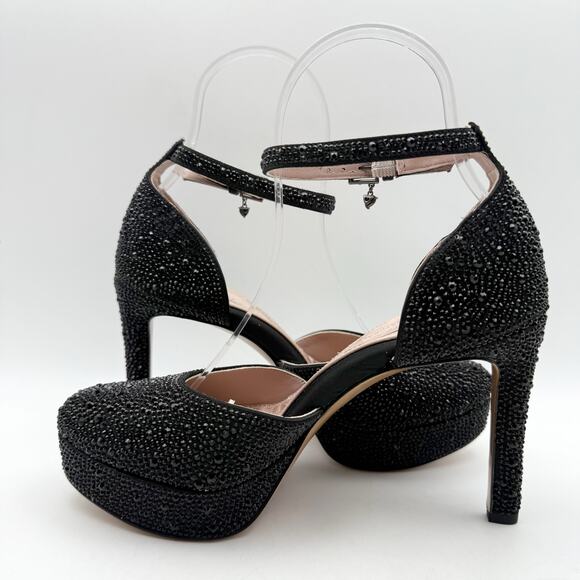 Naturalizer Pnina Tornai Womens Rak Platform Pump US 5.5 M Black Satin EUC - Picture 6 of 14